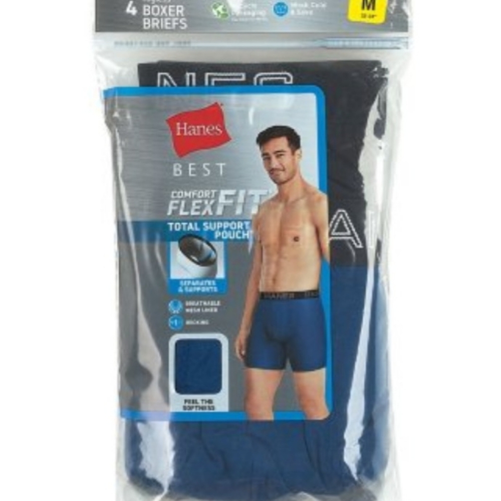 Hanes Boxer Brief 4 Pack 🟦 ⬛️